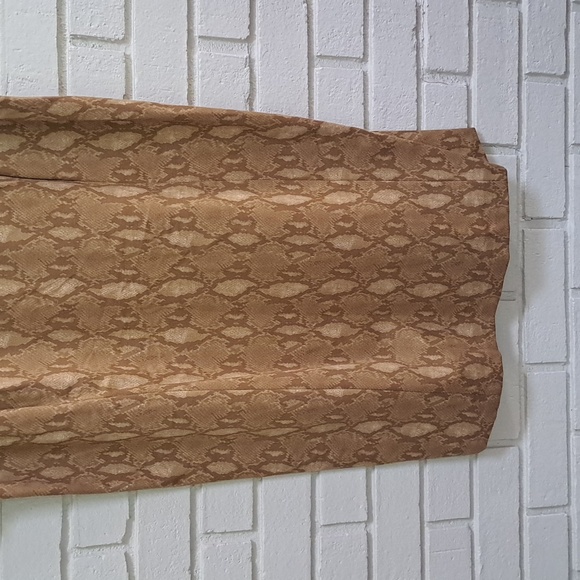 Lauren Ralph Lauren Snakeskin Print Short Sleeve Midi Dress. Size 2X  NWT - Picture 3 of 8